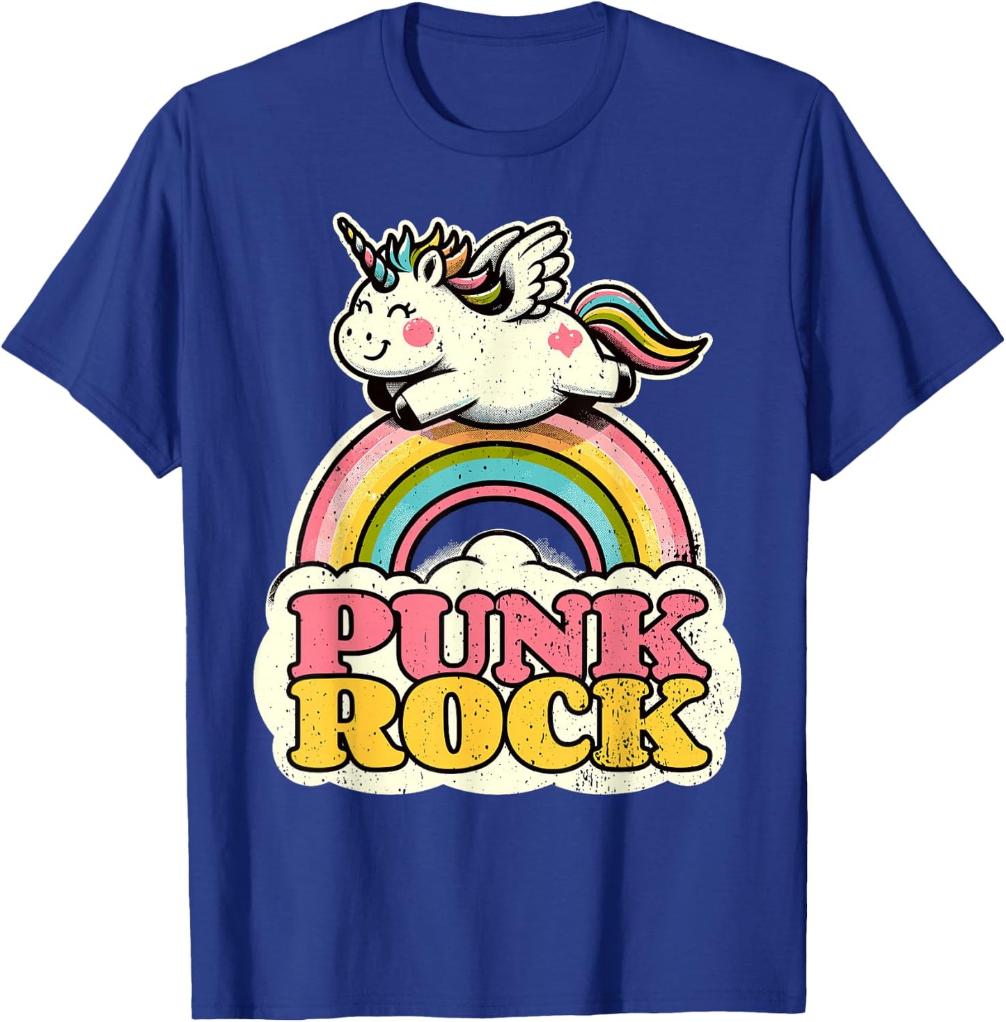 Punk Rock Unicorn I Punk Rock T-Shirt - T-Shirt | Royal