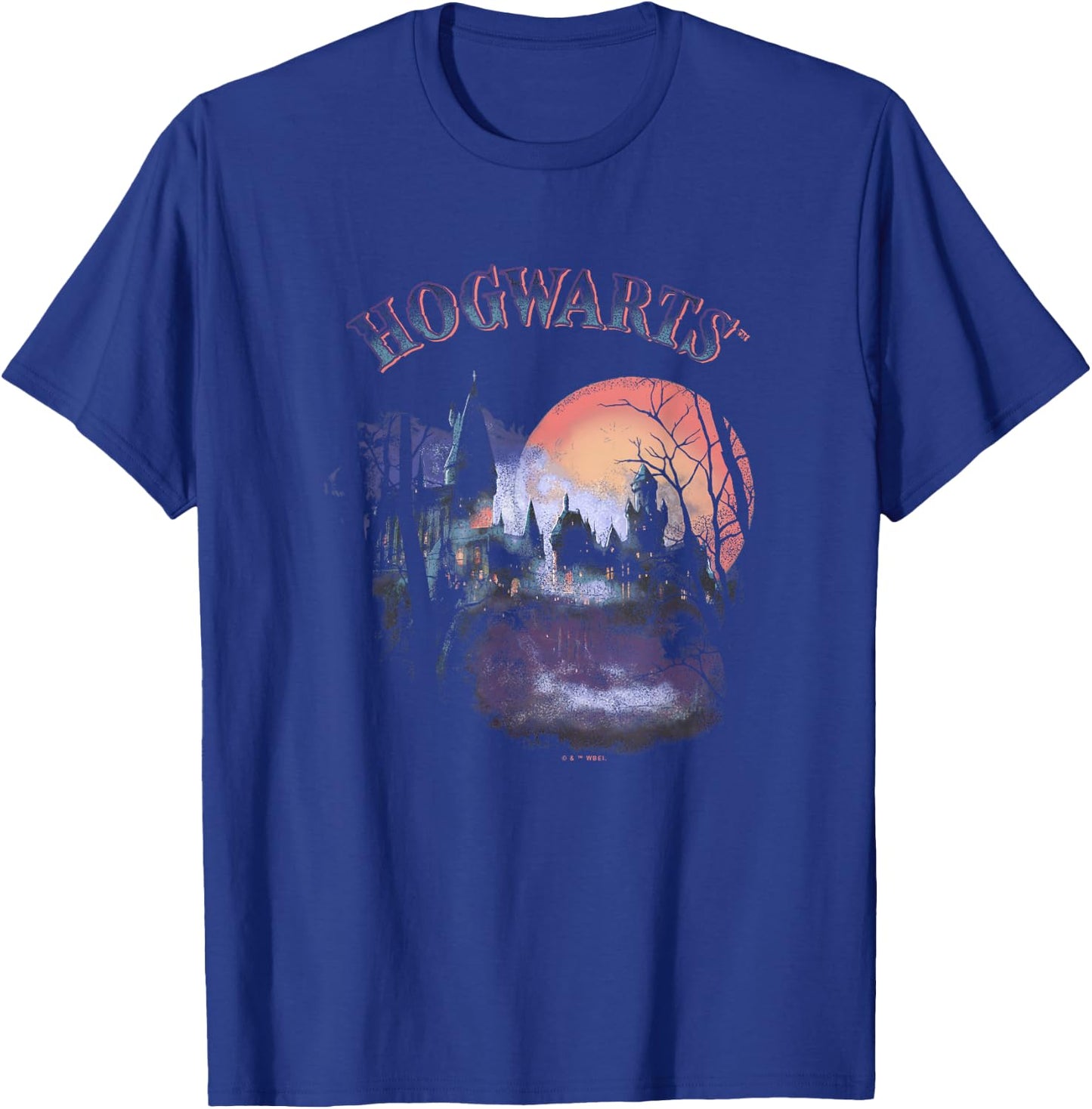 Harry Potter Halloween Themed Hogwarts Vintage Portrait T-Shirt - T-Shirt | Royal