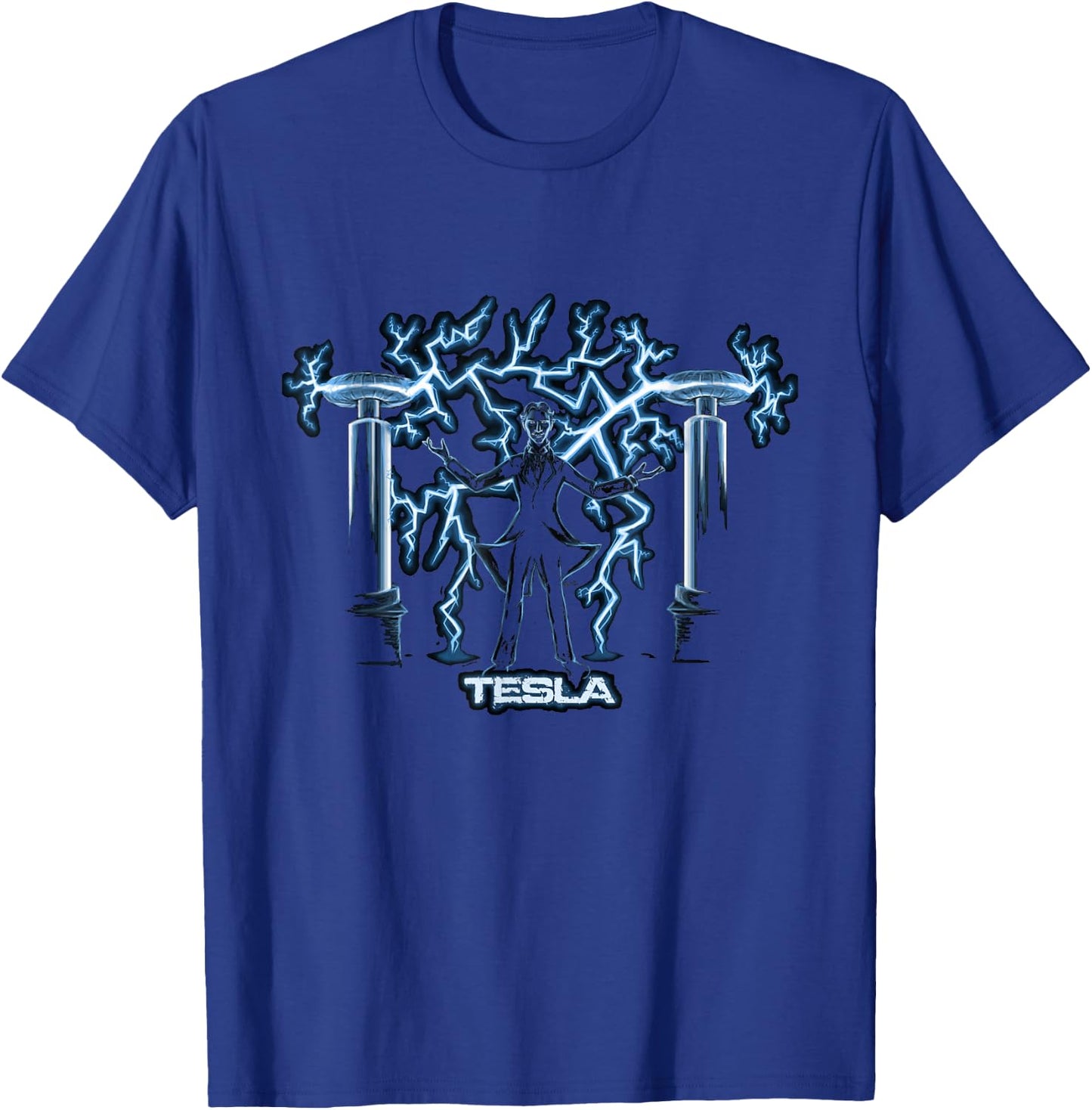 Nikola Tesla, Verrückter Wissenschaftler | Science Engineering T-Shirt - T-Shirt | Royal
