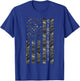 Cincinnati United States Distressed Camo w US Flag T-Shirt - T-Shirt | Royal