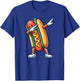 Hot Dog Funny Dabbing Women Kids Lovers T-Shirt - T-Shirt | Royal