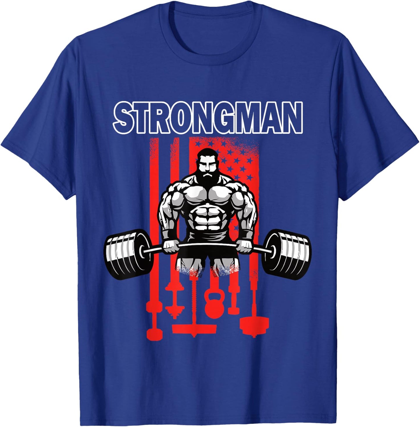 Strongman Deadlift Kraftsport - Strongman T-Shirt - T-Shirt | Royal