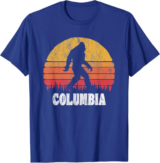 Columbia Vintage Eighties Bigoot Retro Sunset T-Shirt - T-Shirt | Royal