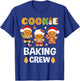 Cookie Baking Crew Christmas Santa Family Gingerbread Team T-Shirt - T-Shirt | Royal