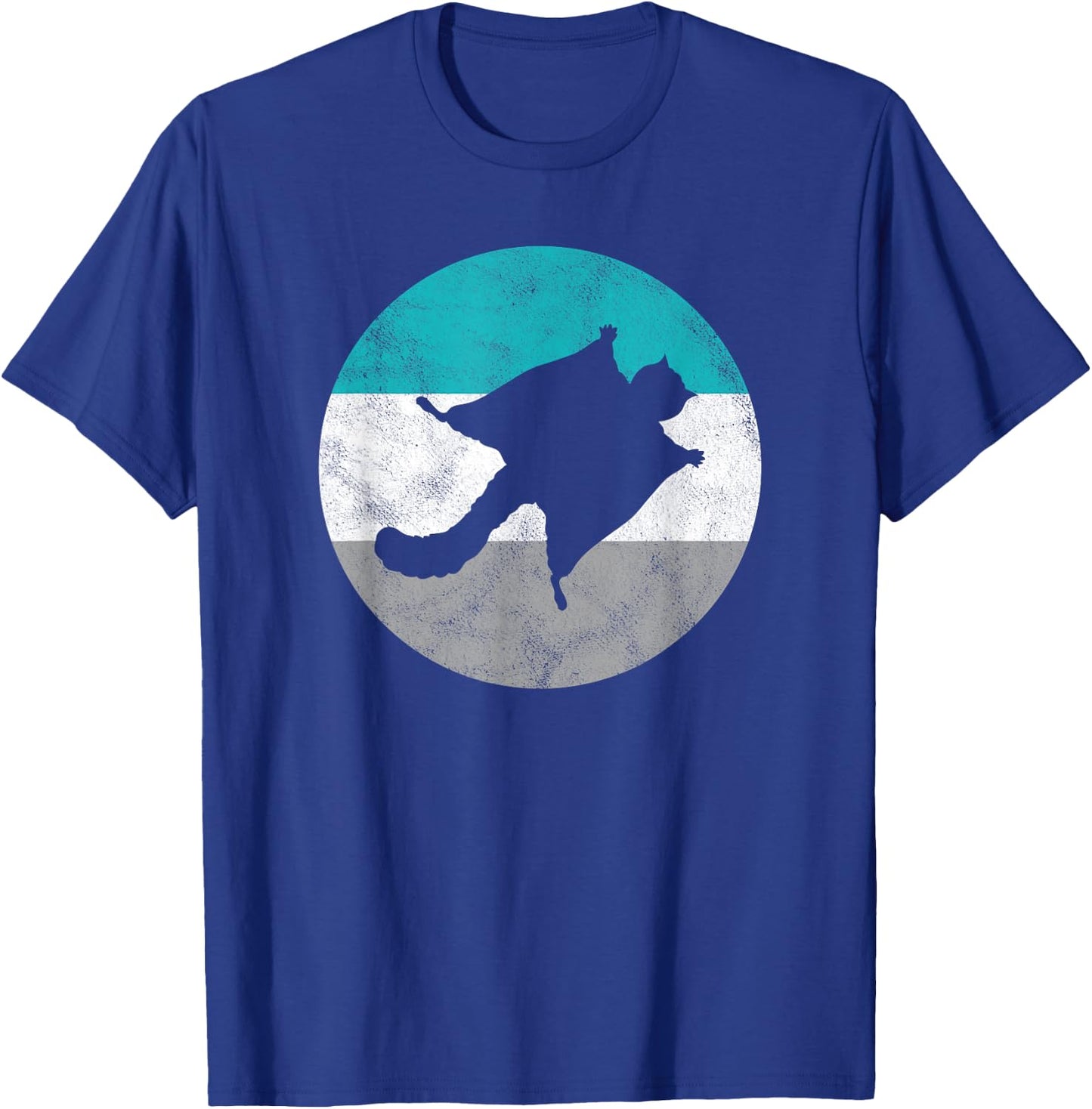 Flying Squirrel Retro Gift Women Boys & Girls T-Shirt - T-Shirt | Royal