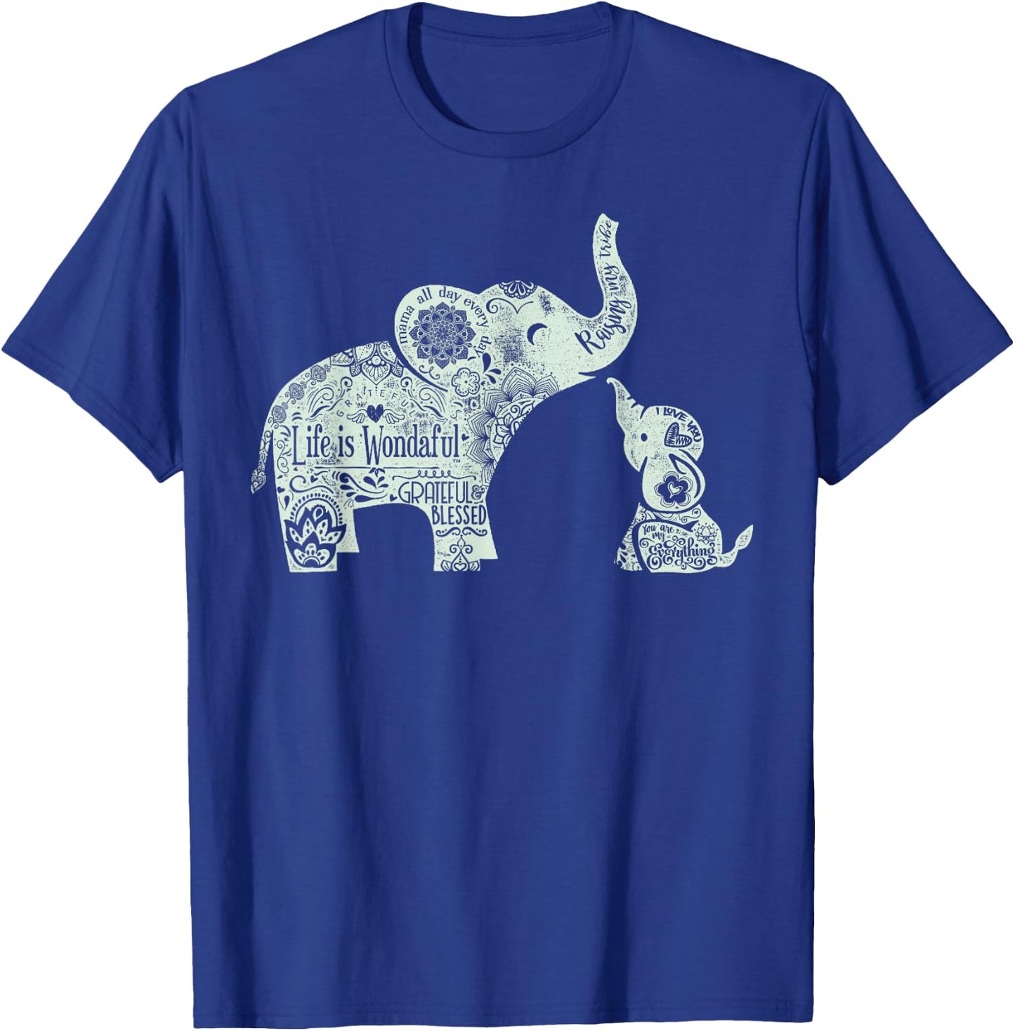 Mama and Baby Elephants Shirt T-Shirt - T-Shirt | Royal