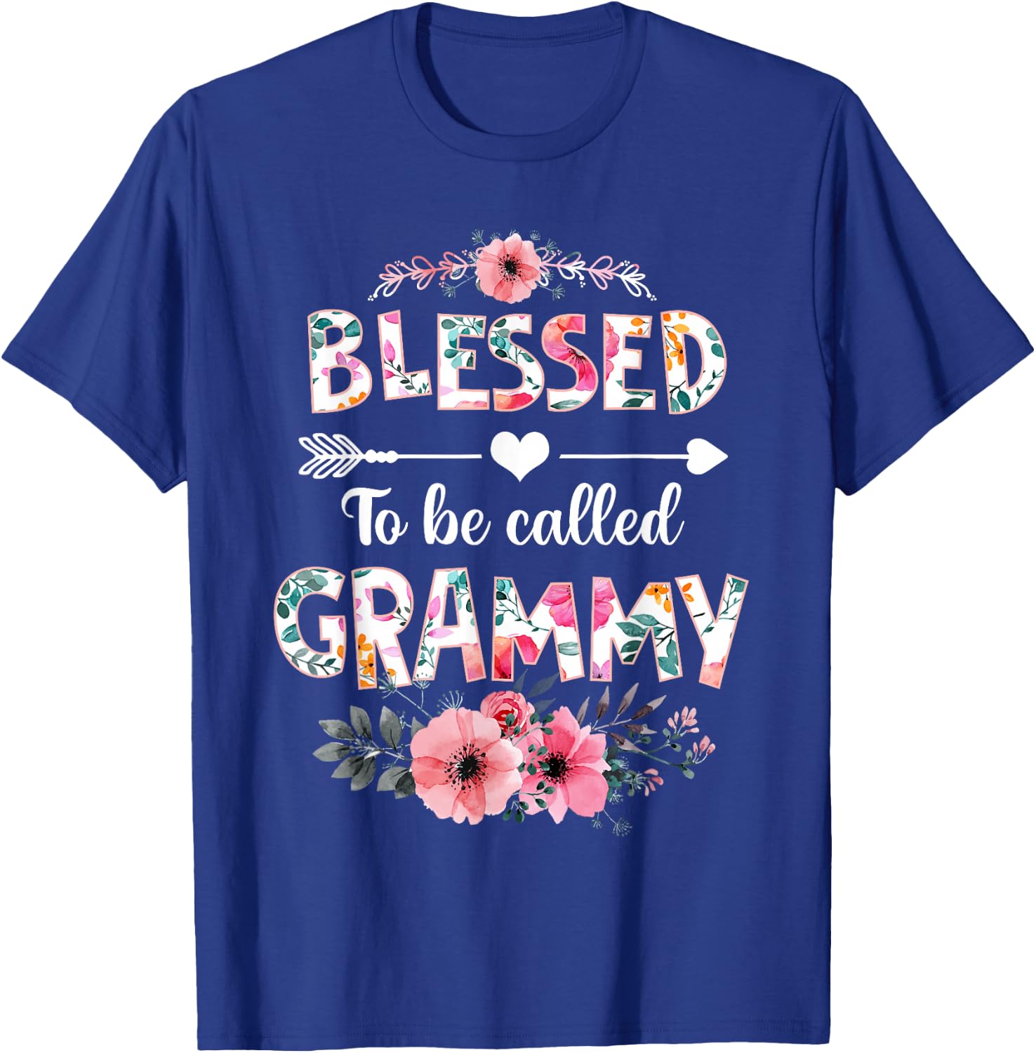 Blessed to be called Grammy Shirt Funny Grammy Mother's Day T-Shirt - T-Shirt | Royal