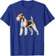 Geometric Art Wire Fox Terrier Wire Hair Fox T-Shirt - T-Shirt | Royal