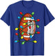 Christmas Football Ball Xmas Lights Funny Boys Men Sport T-Shirt - T-Shirt | Royal