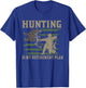 Funny Dad Retired Grandpa Hunting is My Retirement Plan T-Shirt - T-Shirt | Royal