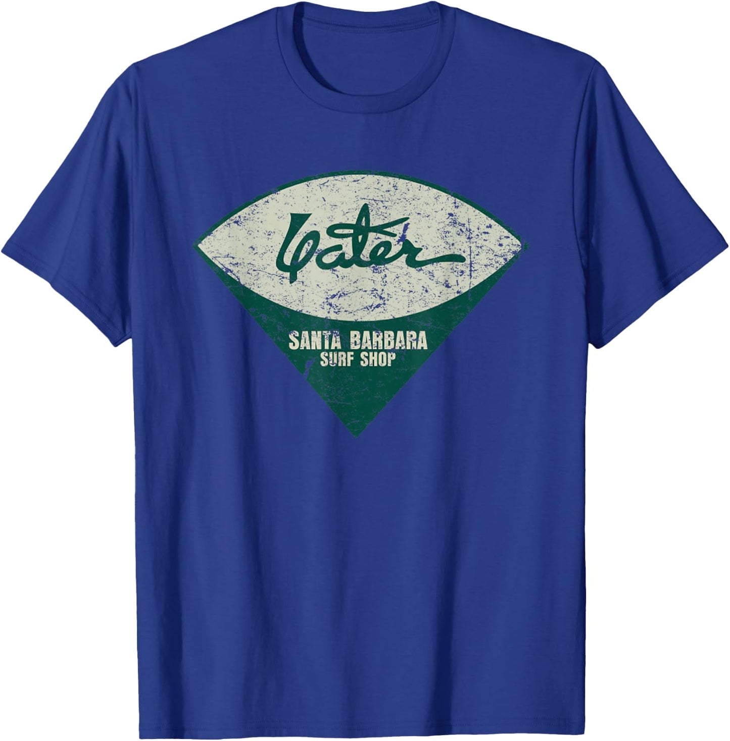 Vintage Yater Surf Surfboards Distressed Men And Women T-Shirt - T-Shirt | Royal