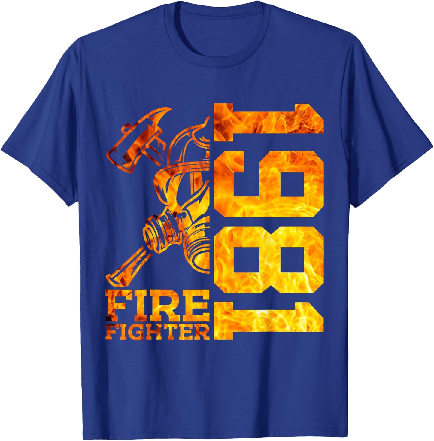Fire Fighter 1981 45 Jahre Feuerwehr 45. Geburtstag T-Shirt - T-Shirt | Royal