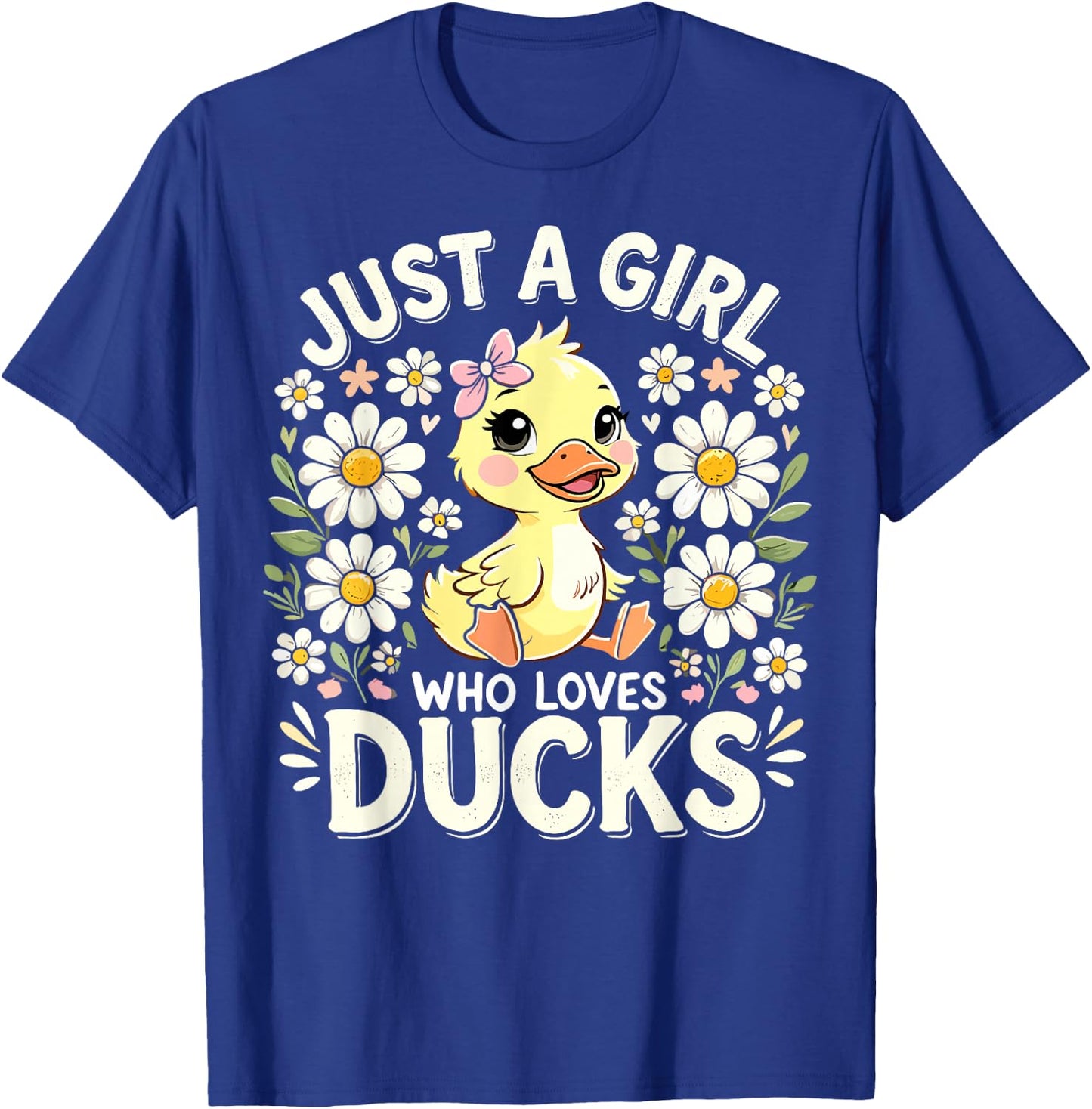 Duck Cute Just a Girl Who Loves Ducks T-Shirt - T-Shirt | Royal