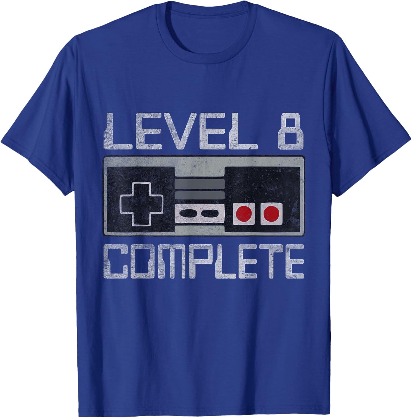 Level 8 Complete 8 Year 8th Wedding Anniversary Her T-Shirt - T-Shirt | Royal