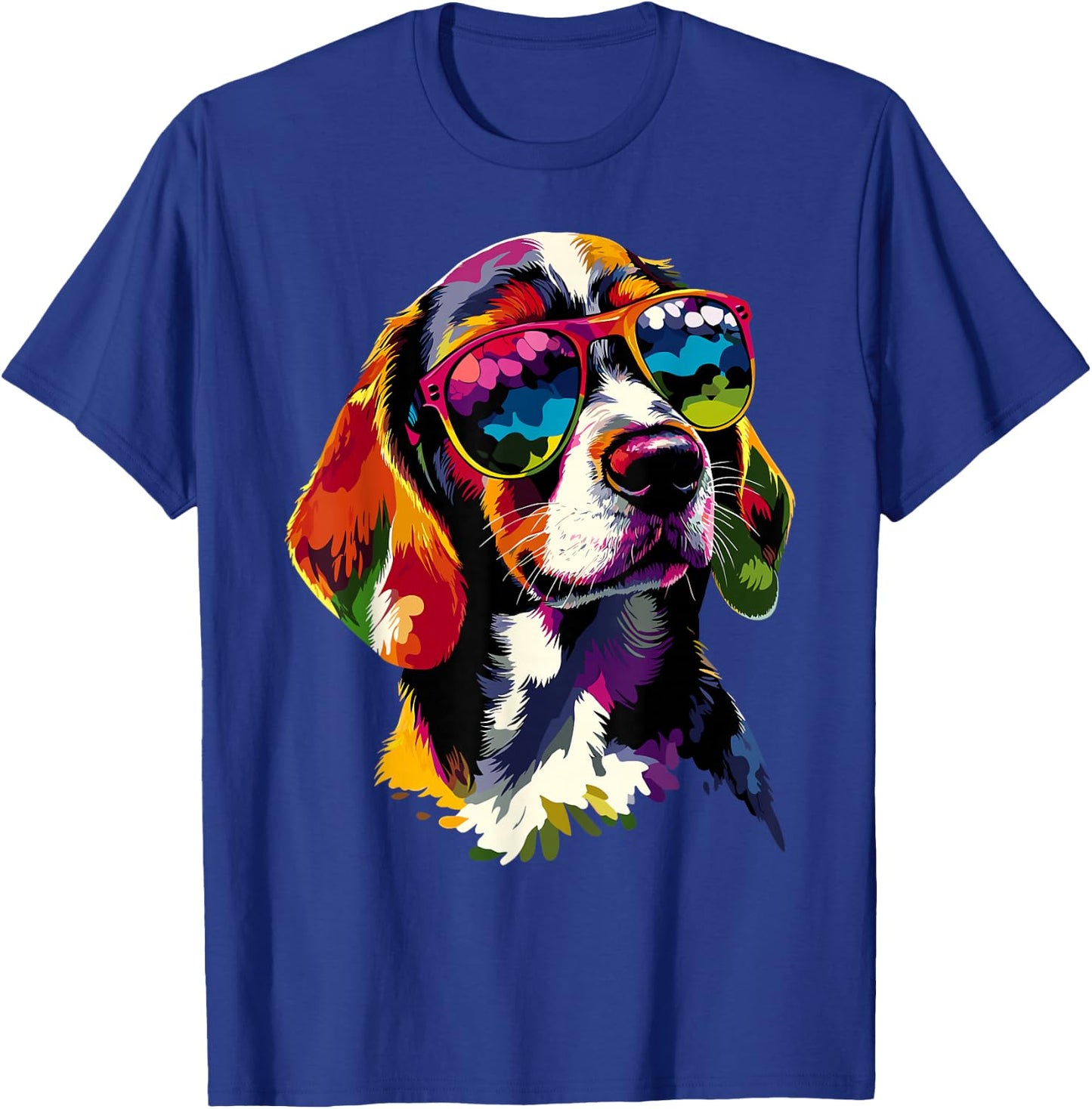 Beagle mit Sonnenbrille Beagles Welpe Süßer English Beagle T-Shirt - T-Shirt | Royal