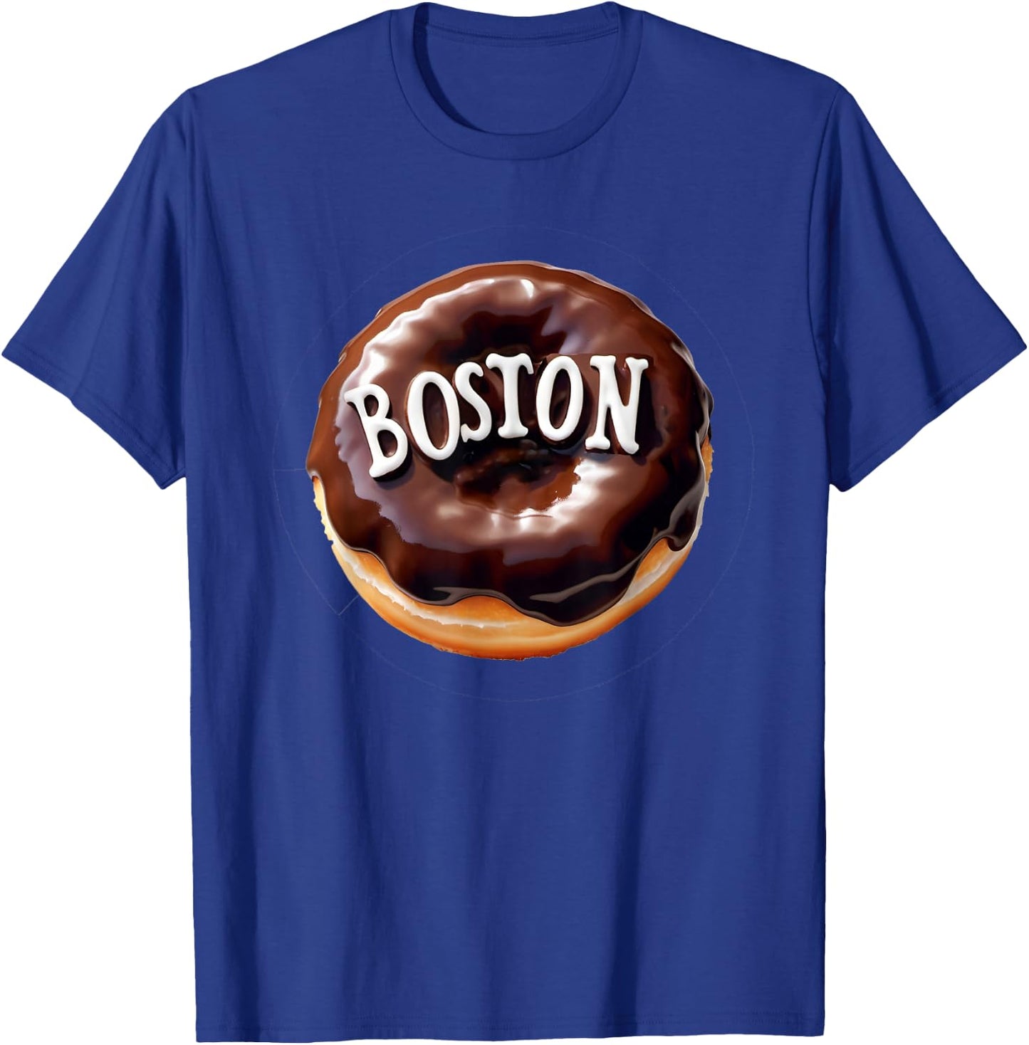 Boston Cream Donut with Text T-Shirt - T-Shirt | Royal