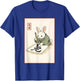 Calligraphy Bunny Japanese Art Minimalist Rabbit T-Shirt - T-Shirt | Royal