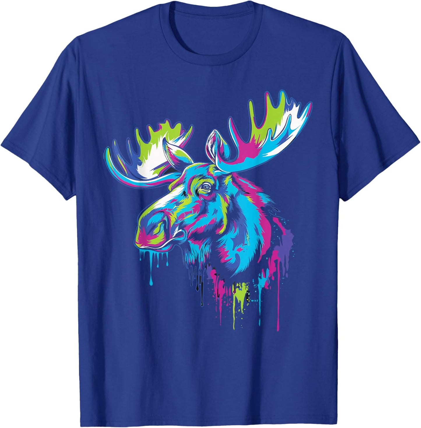 Moose Graphic , -Adults, Black, Small, Short Sleeve, , Modern, Classic, Graphic, , 1 Count T-Shirt - T-Shirt | Royal