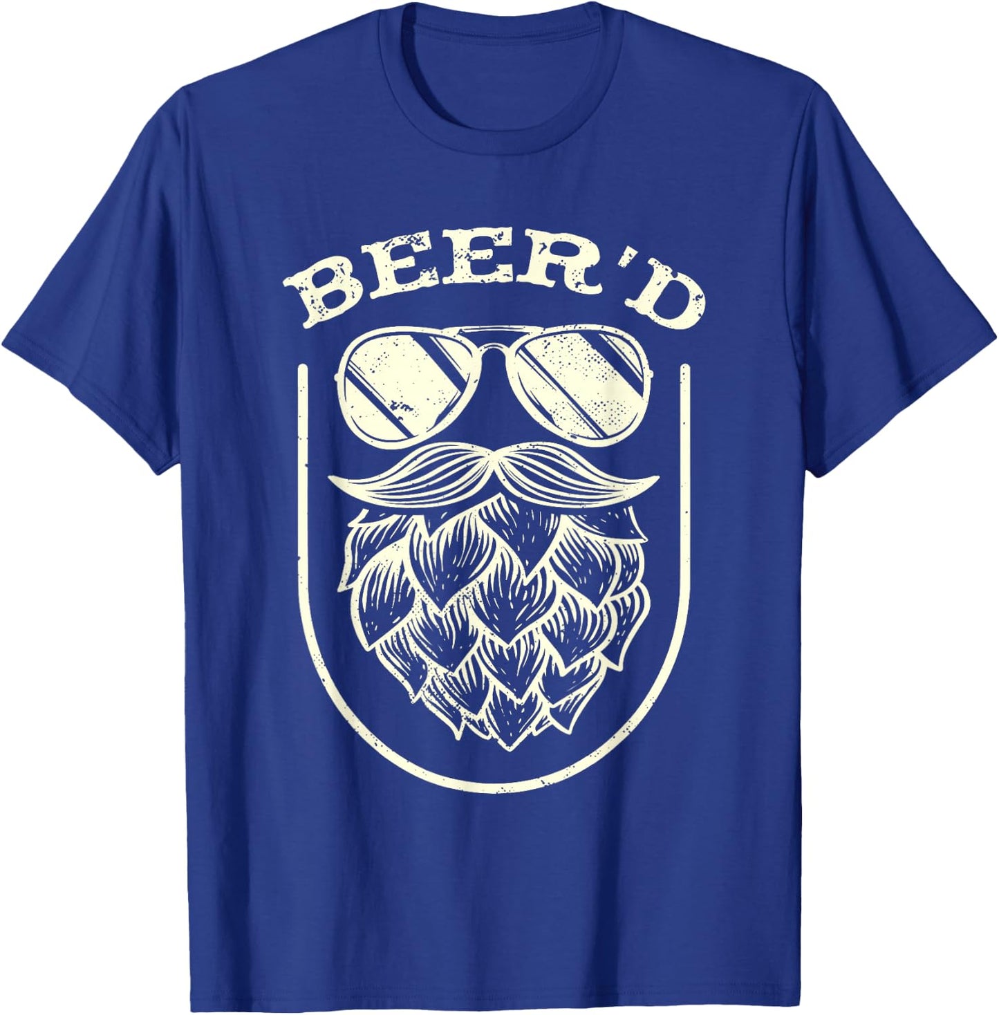 Funny Beer'd | Beard Beer Hops | Craft Beer Drinker T-Shirt - T-Shirt | Royal