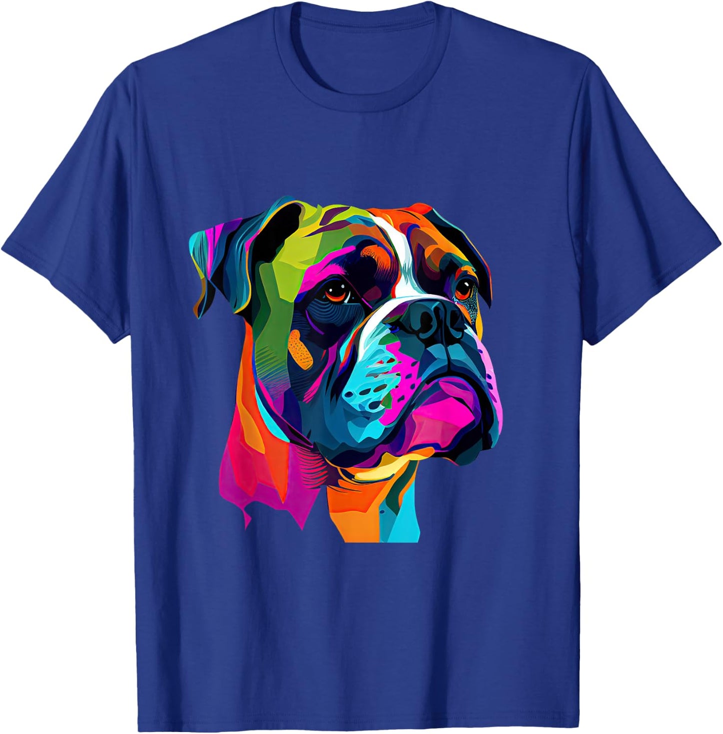 Boxer Dog Pop Art Design Cute Boxer Dog Lovers T-Shirt - T-Shirt | Royal