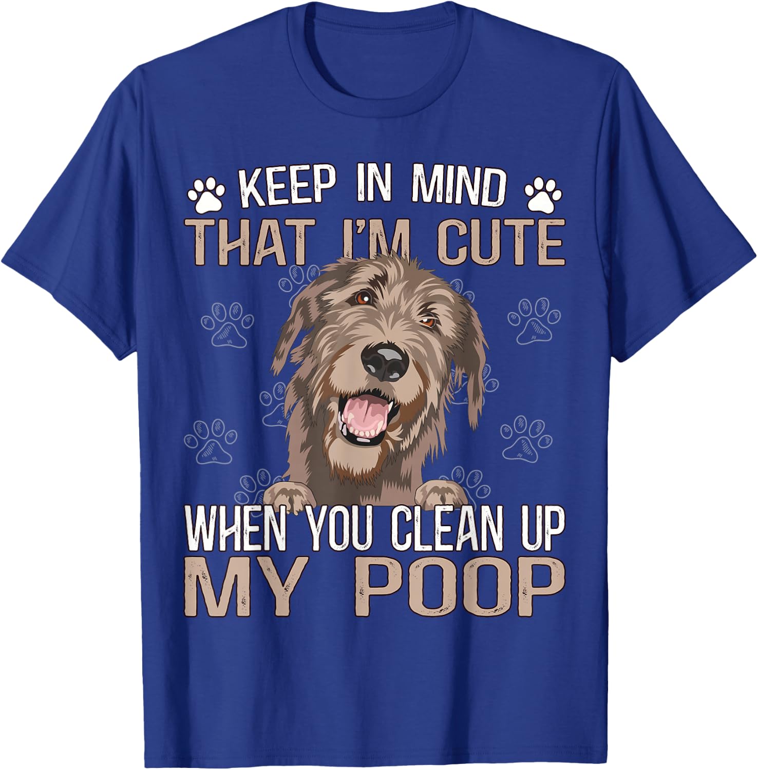 Irish Dog Puppies Outfit Sayings Irish Wolfhound T-Shirt - T-Shirt | Royal