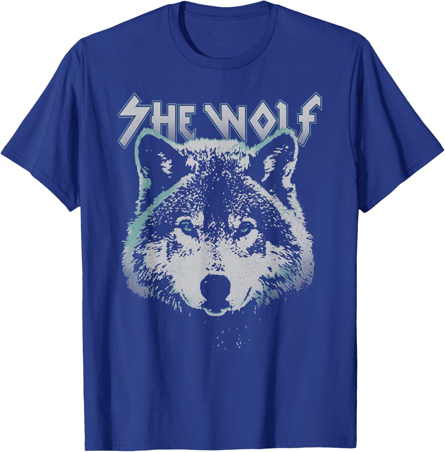 She Wolf Fierce Portrait T-Shirt - T-Shirt | Royal