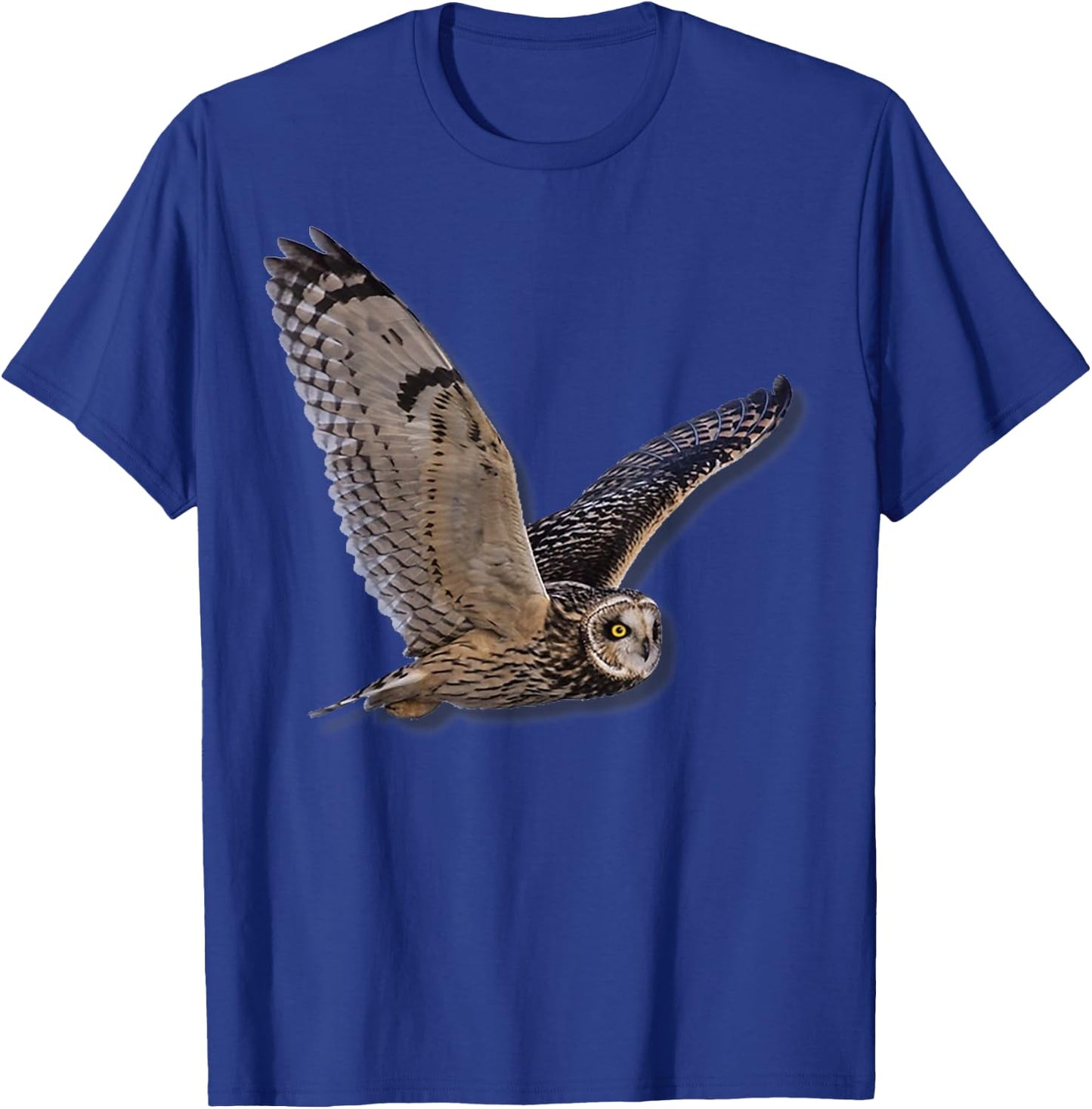 Beautiful Owl Raptor Flight Bird of Prey Birding Birder T-Shirt - T-Shirt | Royal