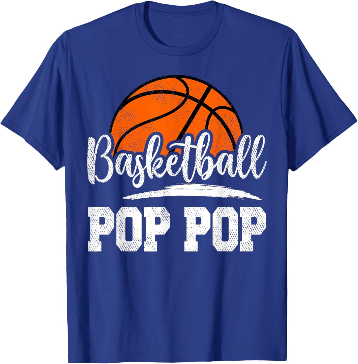 Basketball Pop Pop Basketball Player Game Day Father's Day T-Shirt - T-Shirt | Royal