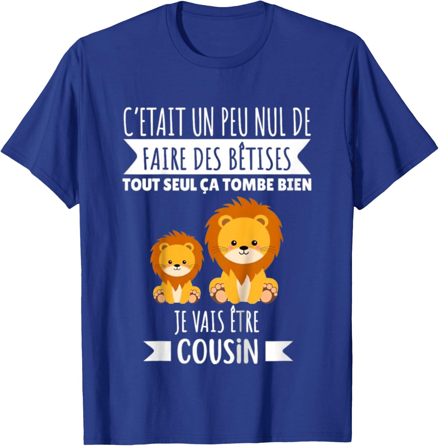 Child Future Cousin Announcement Pregnancy Je Vais Etre Cousin 2025 , Black, 2 T-Shirt - T-Shirt | Royal