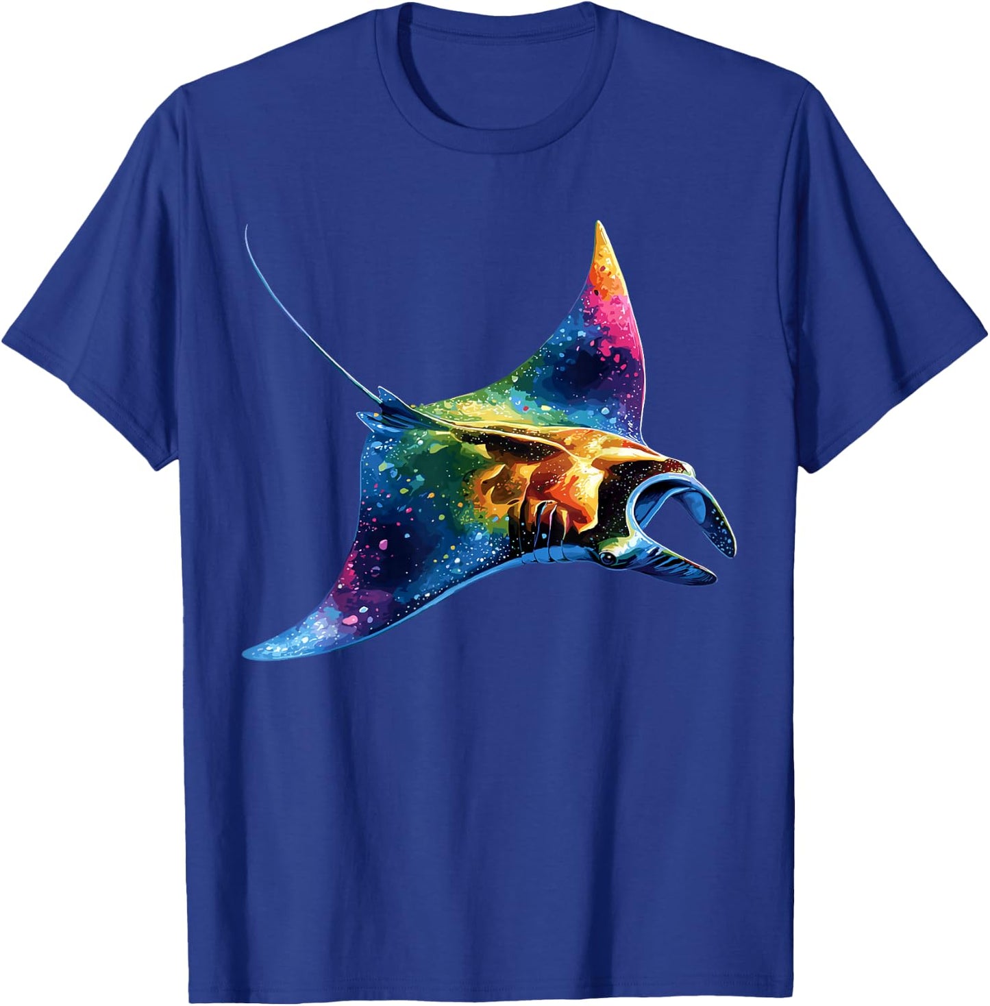 Manta Ray Devil Ray Flying Rays Stingray Manta Ray Diver T-Shirt - T-Shirt | Royal