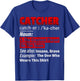 Squatting Behind Home Plate, Baseball Catcher Definition T-Shirt - T-Shirt | Royal