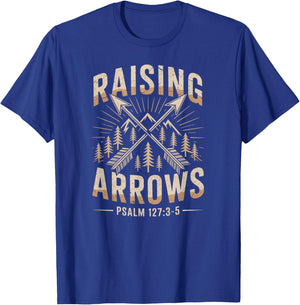 Christian Raising Arrows Bible Quotes Vintage T-Shirt - T-Shirt | Royal