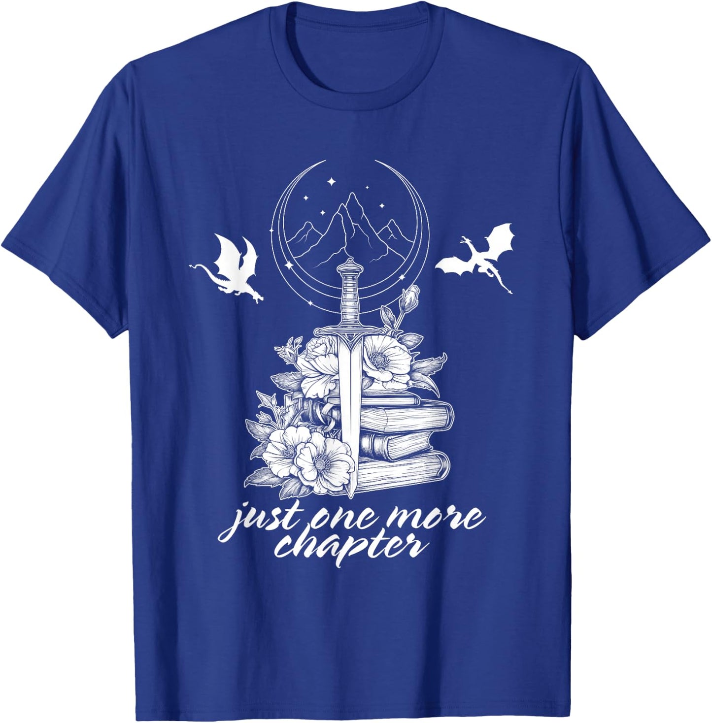 "Nur noch ein Kapitelbuch Dragon Romantasy Reader Bookish , black T-Shirt - T-Shirt | Royal