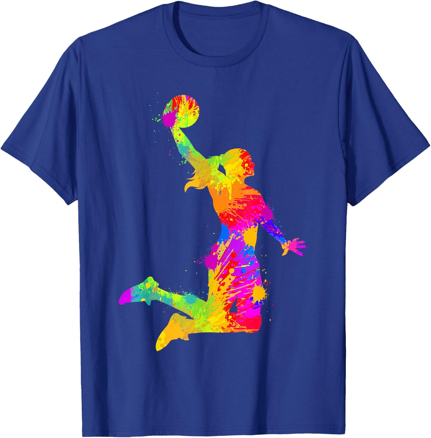 Basketball Girl Women Girls Small T-Shirt - T-Shirt | Royal