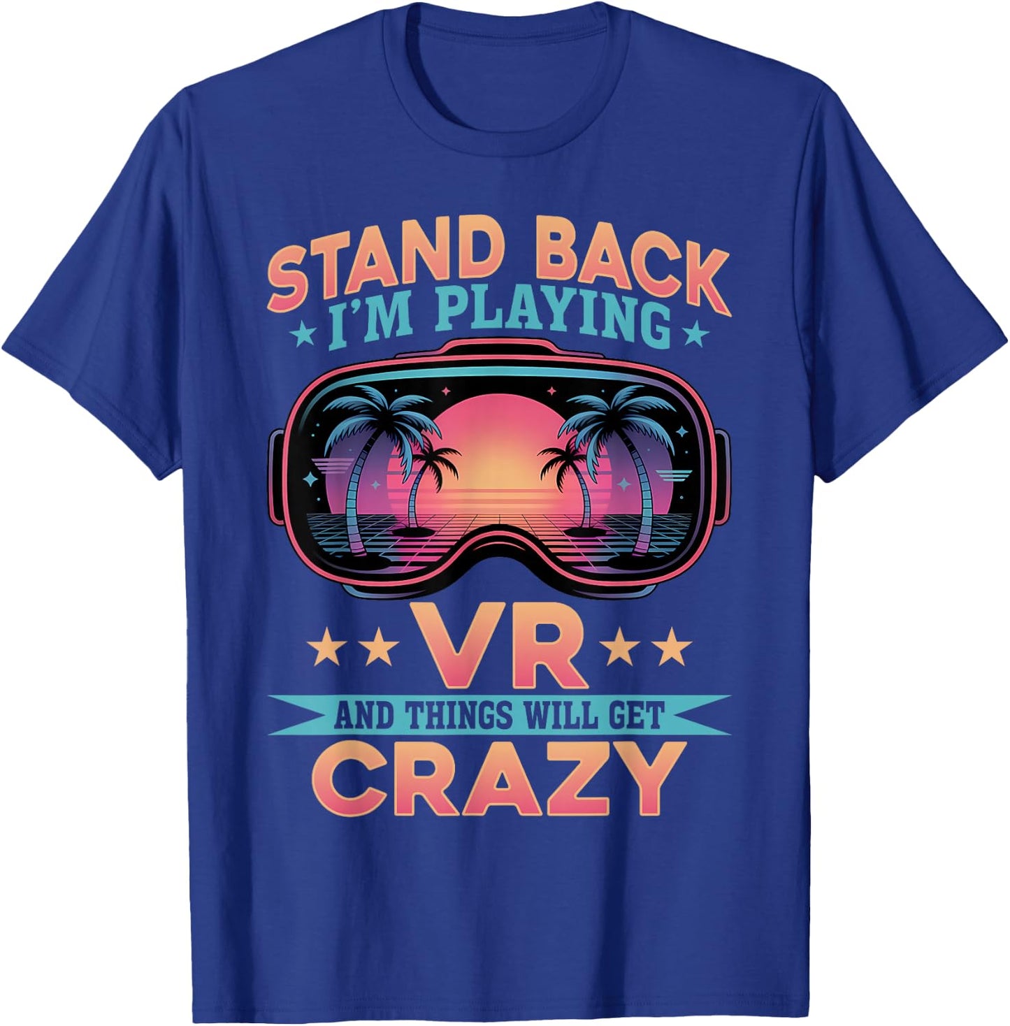 Gaming Funny VR Gamer T-Shirt - T-Shirt | Royal