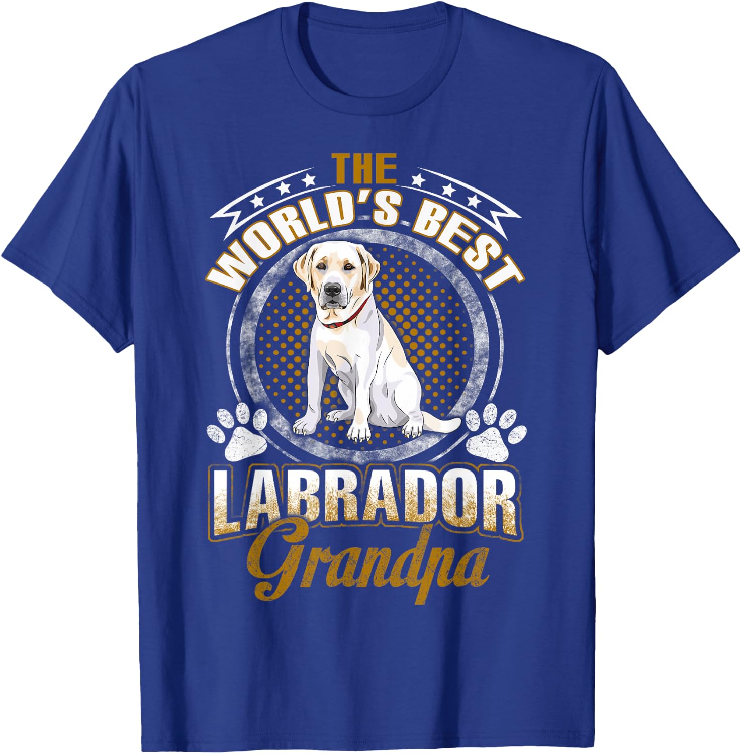 Labrador Retriever Shirt World's Best Labrador Grandpa T-Shirt - T-Shirt | Royal