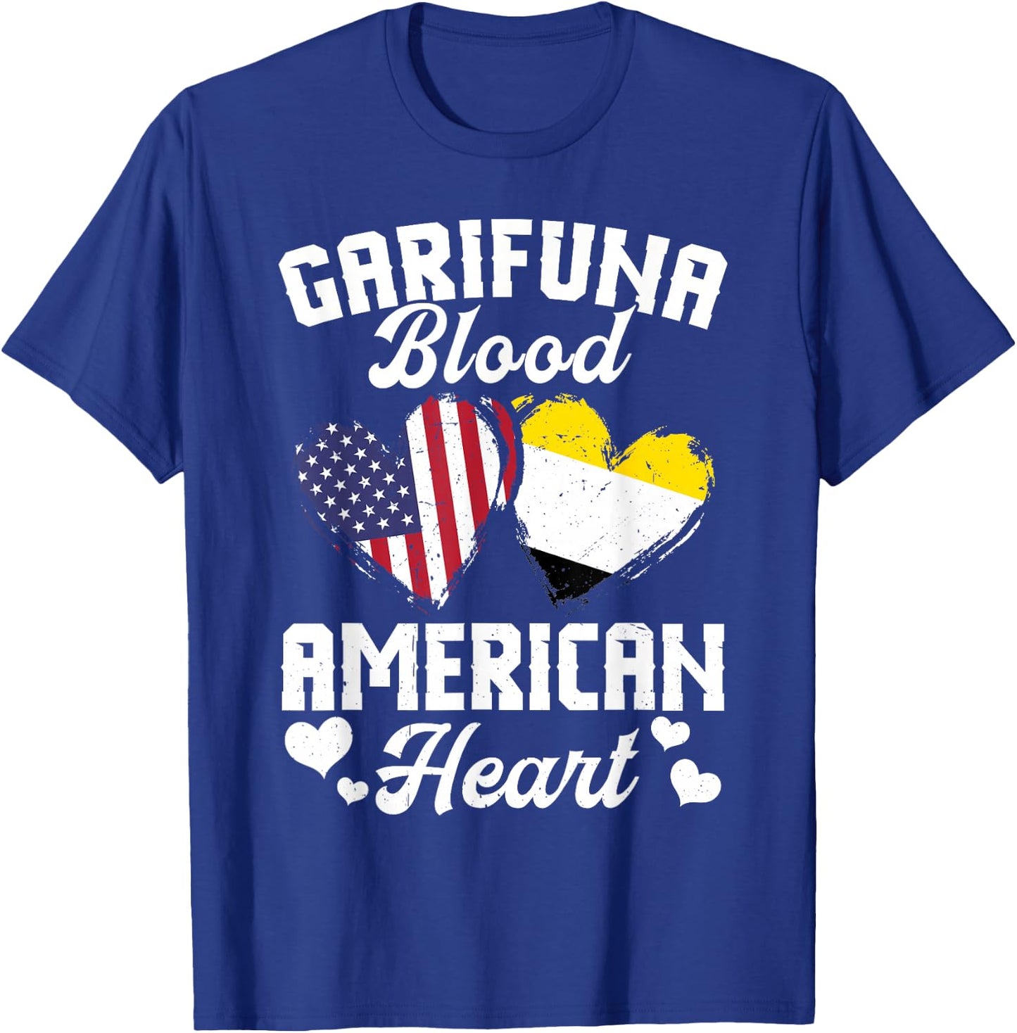 Garifuna Flag Uniform American Outfit US Flags Garifuna T-Shirt - T-Shirt | Royal