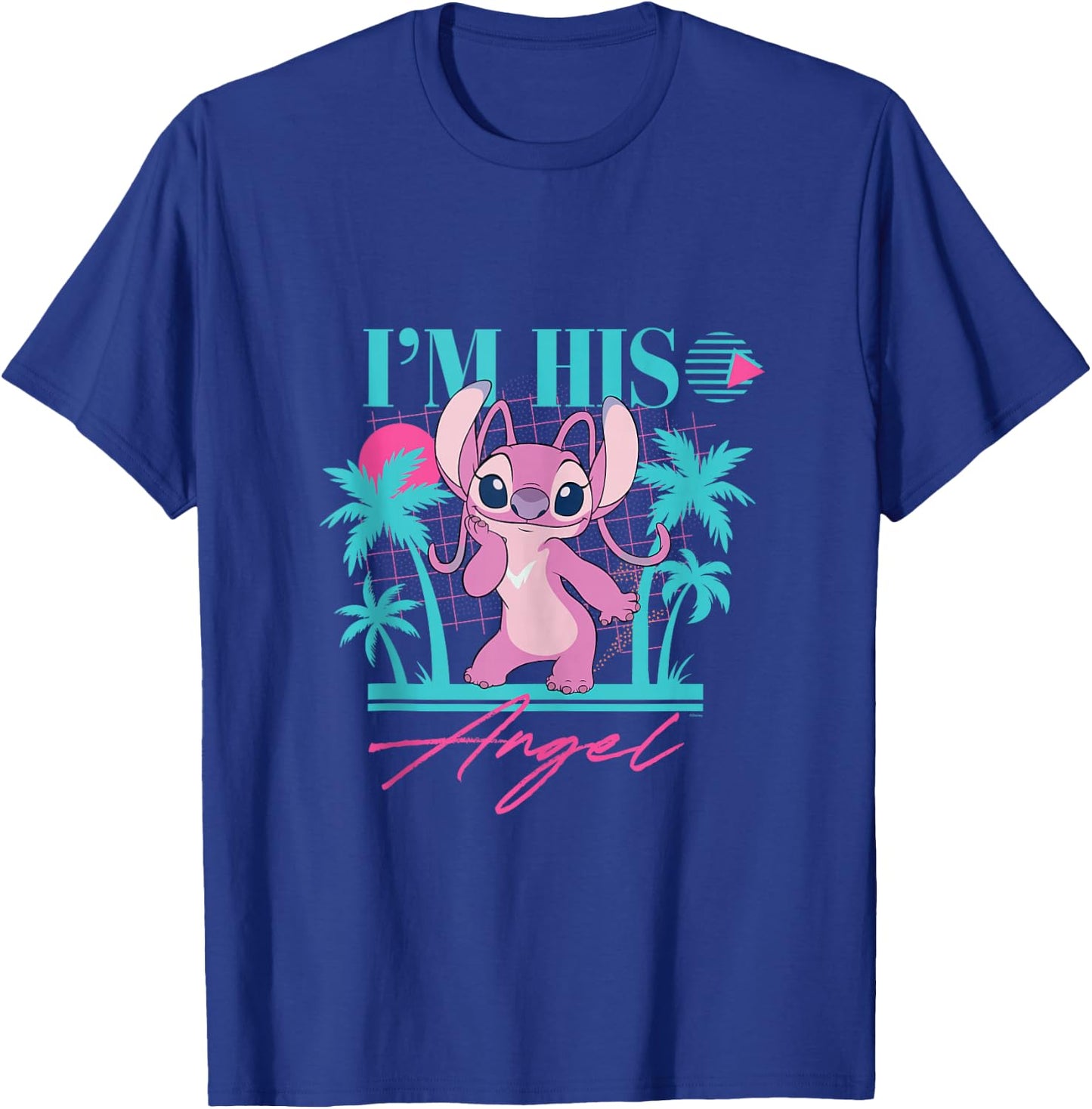 Disney Stitch Retro ’90s Couples Matching I’m His Angel T-Shirt - T-Shirt | Royal