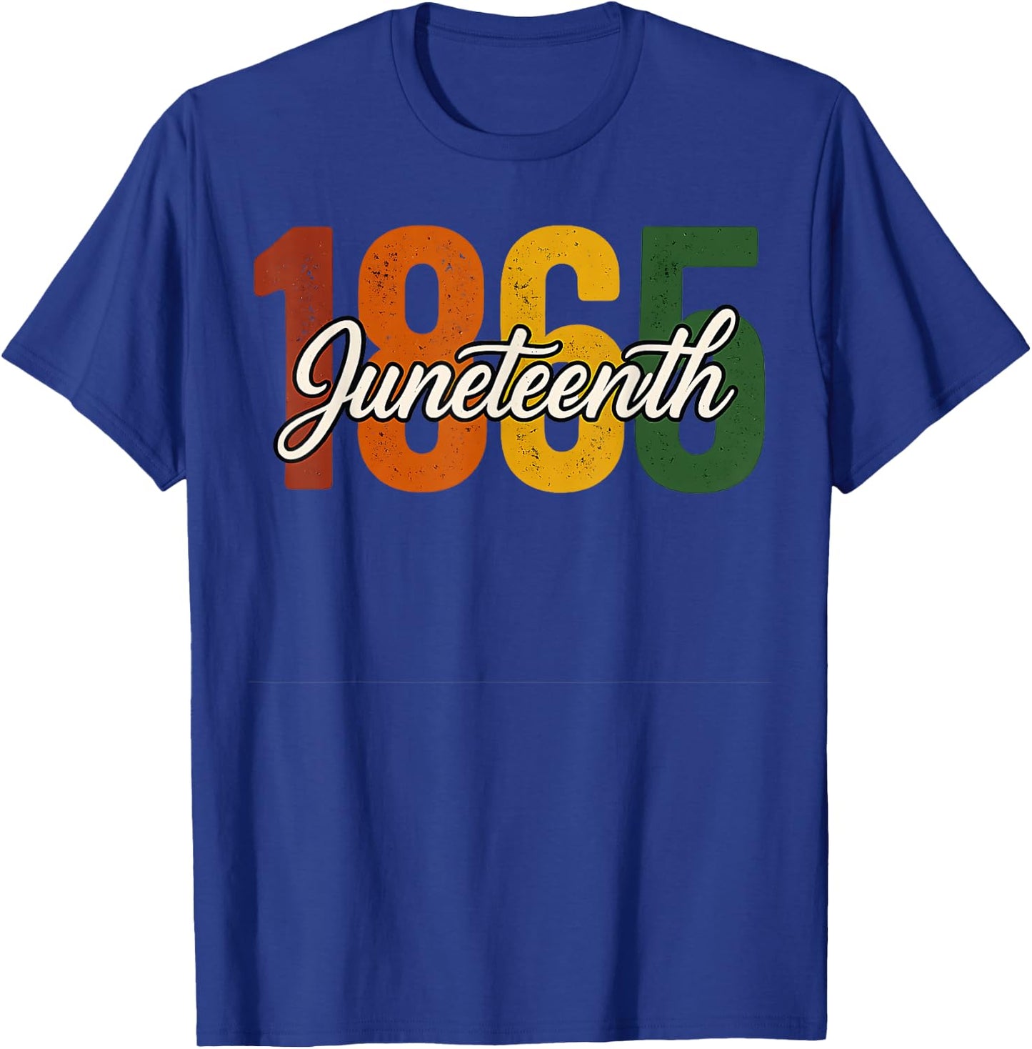 Juneteenth 1865 Black Woman African American Black History T-Shirt - T-Shirt | Royal
