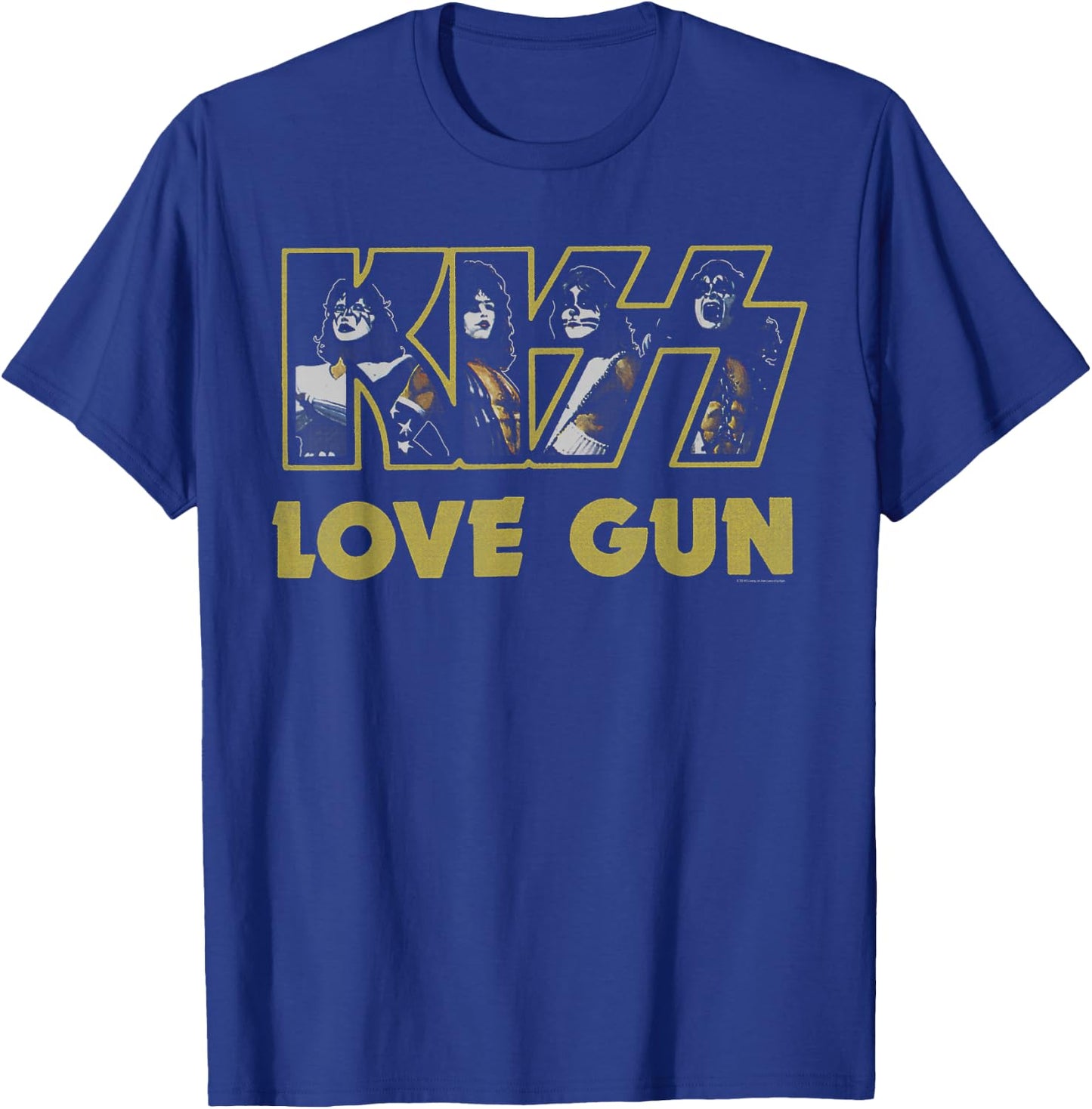 KISS - Love Gun Logo T-Shirt - T-Shirt | Royal