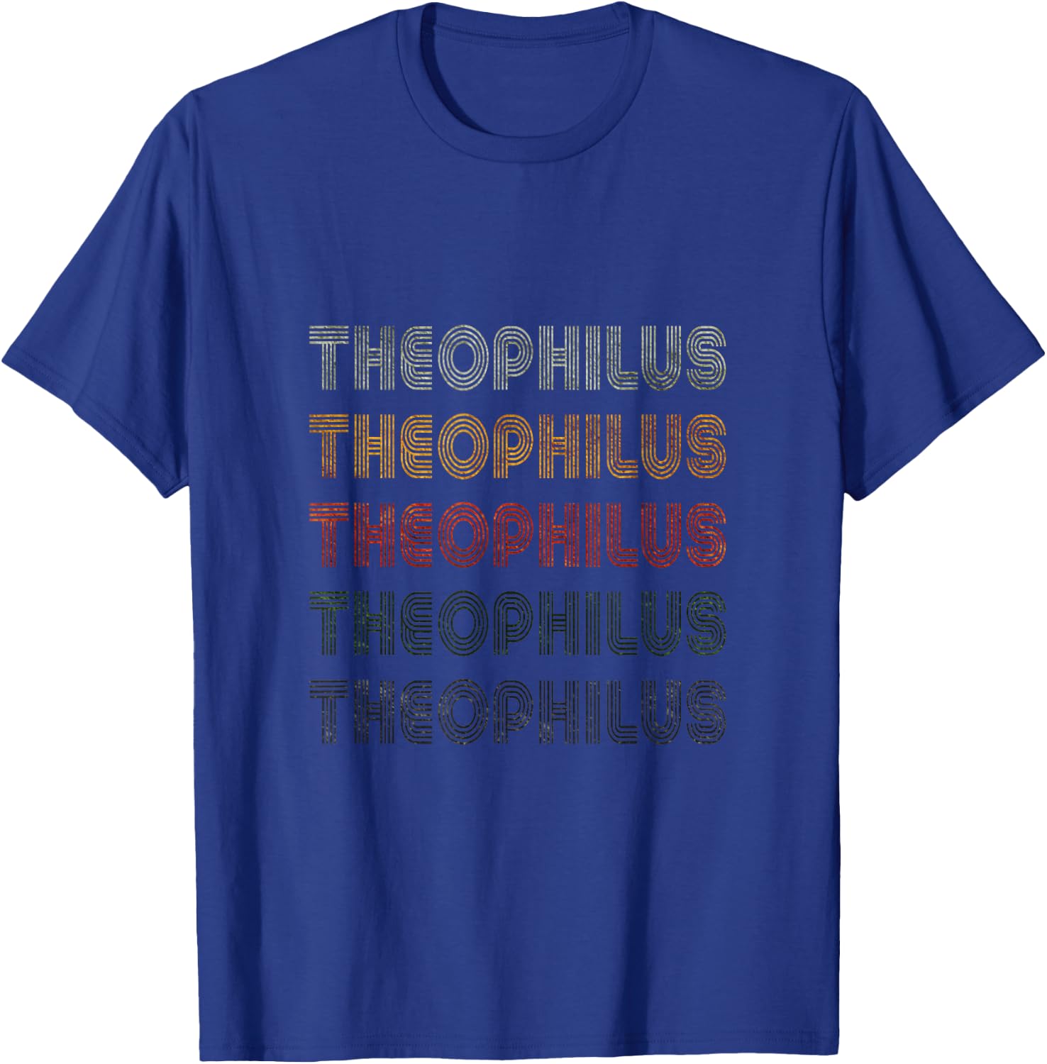 Love Heart Theophilus Grunge Vintage Black Theophilus T-Shirt - T-Shirt | Royal