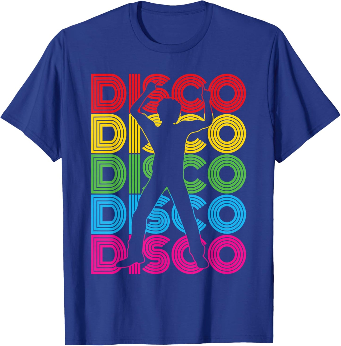 Men's Disco Outfit | 70s & 80s Costume, Dance Party, Disco , black T-Shirt - T-Shirt | Royal
