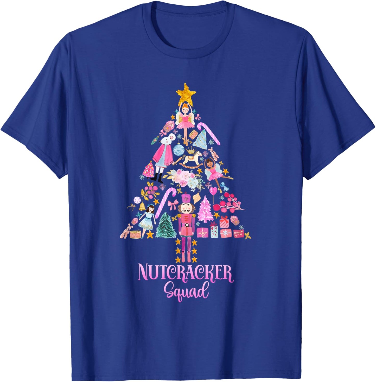 Christmas Nutcracker Squad Ballet Dance Women Kids Girls T-Shirt - T-Shirt | Royal