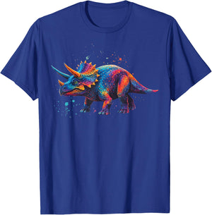 Triceratops Colorful T-Shirt - T-Shirt | Royal