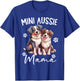 Mini Australian Shepherd Dog Mom World's Best Aussie Mom Men Women T-Shirt - T-Shirt | Royal