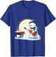 Snowman Playing Guitar Under the Moonlight T-Shirt - T-Shirt | Royal