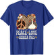 Peace Love Guinea Pigs Cheetah Print Women Guinea Pig Lover T-Shirt - T-Shirt | Royal