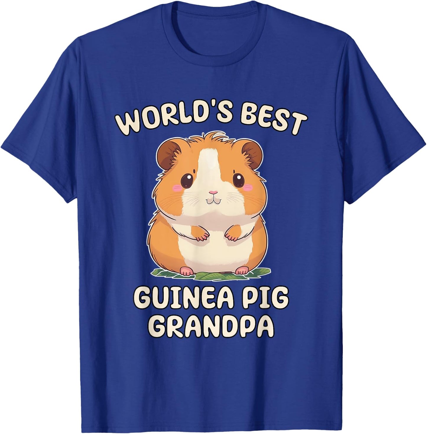 Funny World's Best Guinea Pig Grandpa Granddad T-Shirt - T-Shirt | Royal