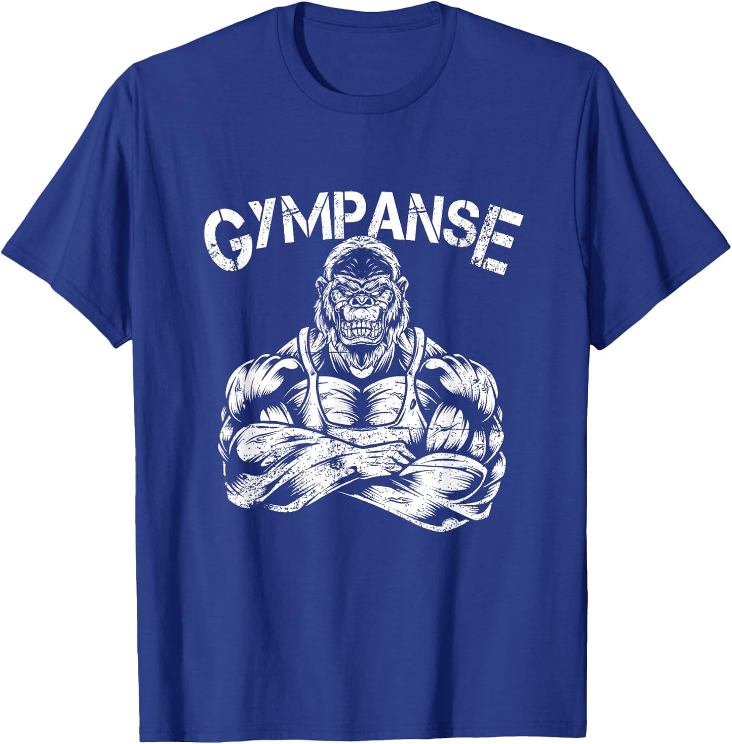 Gympanse Gym Monkey Chimpanzee Fitness Coach Gym Trainer , black T-Shirt - T-Shirt | Royal
