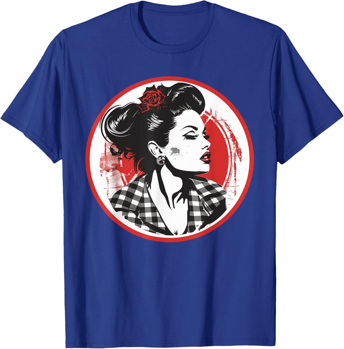Rockabilly Girl Outfit for Rock n Roll Music 50s 60s , black T-Shirt - T-Shirt | Royal